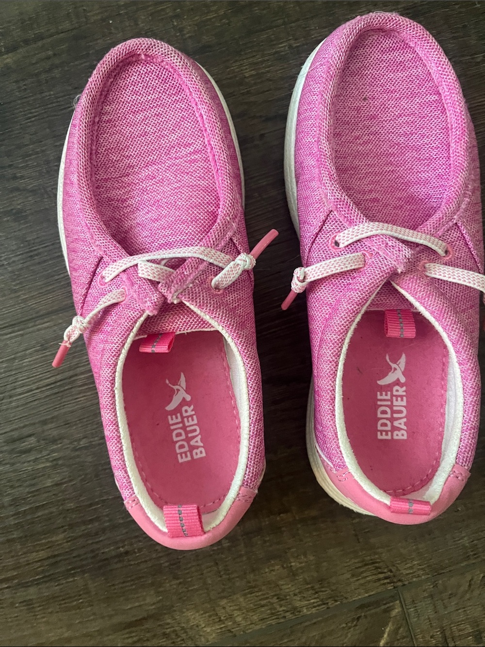 Eddie Bauer Girls Pink Slip-On Sneaker Shoes